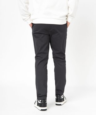 Pantalon chino coupe slim en coton stretch homme vue3 - GEMO (HOMME) - GEMO