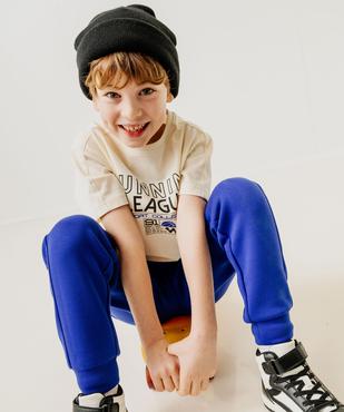 Pantalon de jogging tricolore garçon vue1 - GEMO (ENFANT) - GEMO