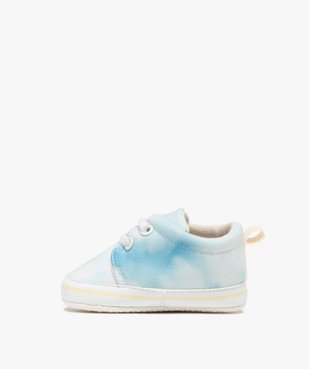 Chaussons de naissance souples look baskets bébé garçon  vue3 - LITTLE LOVE GEMO FOR GOOD - GEMO