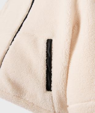 Blouson en sherpa doublé polaire à col montant fille vue3 - GEMO (JUNIOR) - GEMO