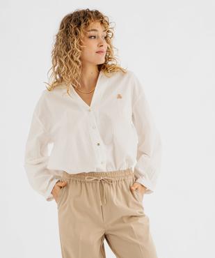 Chemise large manches longues rayée femme - LuluCastagnette vue1 - LULUCASTAGNETTE - GEMO