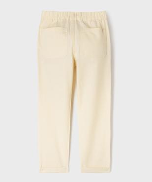 Pantalon chino en coton et lin avec taille ajustable garçon vue7 - GEMO (ENFANT) - GEMO