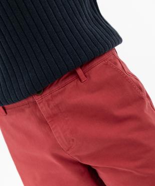 Bermuda en coton stretch coupe droite homme vue2 - GEMO 4G HOMME - GEMO