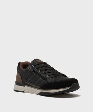 Baskets basses de ville à lacets et zip homme - Urban Steps vue2 - URBAN STEPS - GEMO