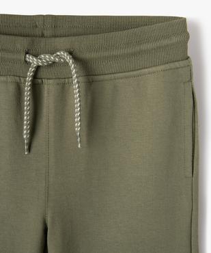 Bermuda en maille avec ceinture en bord-côte garçon vue2 - GEMO (ENFANT) - GEMO