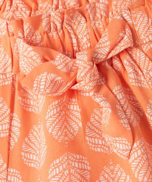 Short bébé fille imprimé à taille élastique vue2 - GEMO 4G BEBE - GEMO