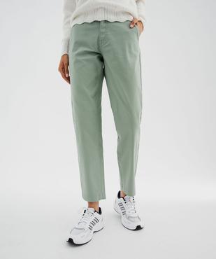 Pantalon chino en coton stretch femme vue1 - GEMO(FEMME PAP) - GEMO