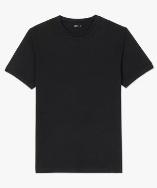 Tee-shirt homme à manches courtes uni vue4 - GEMO 4G HOMME - GEMO