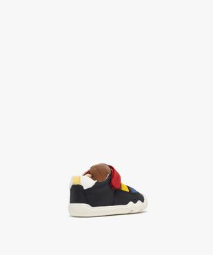Chaussures imprimées respirantes à scratch bébé garçon  - Geox vue4 - GEOX - GEMO