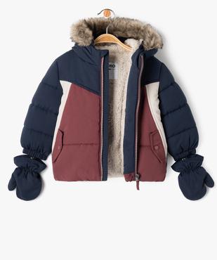 Doudoune à capuche avec moufles bébé garçon vue2 - GEMO 4G BEBE - GEMO