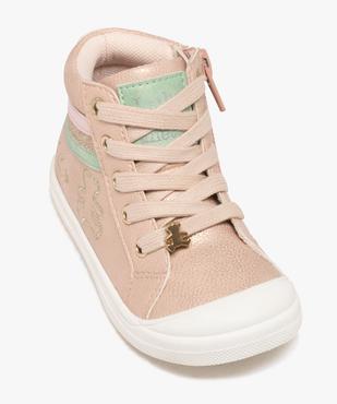 Chaussures montantes premiers pas à tige métallisée bébé fille - LuluCastagnette vue6 - LULU CASTAGNETT - GEMO
