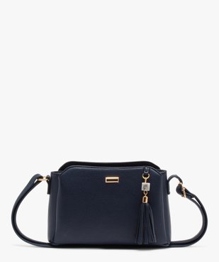 Sac besace compact et multipoche avec breloque femme vue1 - GEMO (ACCESS) - GEMO