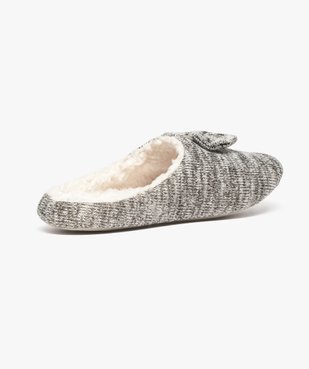 Chaussons mules en maille intérieur chaud vue4 - GEMO(HOMWR FEM) - GEMO