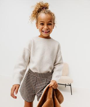 Pull à col rond fille vue1 - GEMO (ENFANT) - GEMO