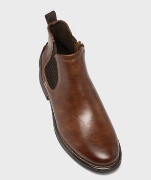 Chelsea boots zippées homme vue5 - MARIO BALDANO - GEMO