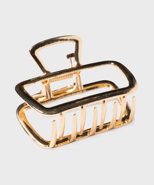 Pince crabe pour les cheveux en métal forme rectangle vue2 - GEMO (ACCESS) - GEMO