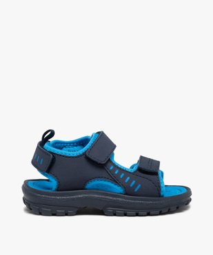 Sandales sport garçon bicolores à scratch vue1 - GEMO (ENFANT) - GEMO