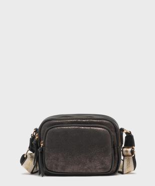 Sac rectangle à bandoulière avec détails métallisés femme vue1 - GEMO (ACCESS) - GEMO