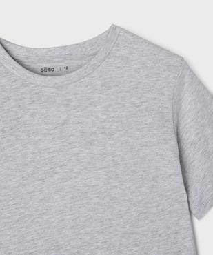 Tee-shirt à manches courtes uni garçon vue2 - GEMO 4G GARCON - GEMO