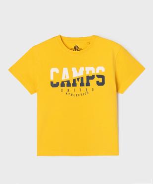 Tee-shirt manches courtes coupe oversize garçon - Camps United vue1 - CAMPS GEMO FOR GOOD - GEMO