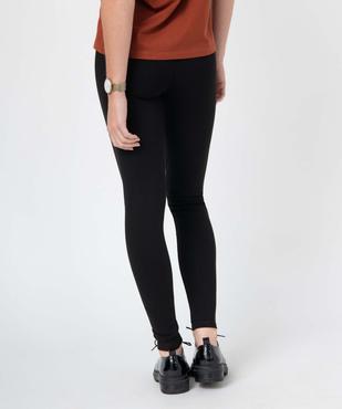 Leggings femme en maille Milano avec braguette surpiquée vue3 - GEMO(FEMME PAP) - GEMO