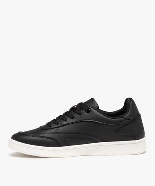 Baskets homme unies style rétro à lacets avec semelle épaisse vue3 - PREMIER PRIX BY GEMO - GEMO