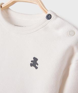 Tee-shirt manches longues en twill jersey bébé garçon - LuluCastagnette vue2 - LULU CASTAGNETTE GEMO FOR GOOD - GEMO