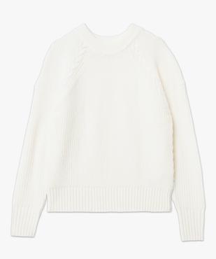 Pull en grosse maille à col rond femme vue4 - GEMO(FEMME PAP) - GEMO