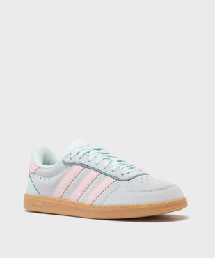 Baskets Breaknet Sleek dessus cuir femme - Adidas vue2 - ADIDAS - GEMO