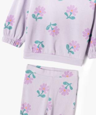 Ensemble 2 pièces sweat et legging bébé fille vue3 - GEMO 4G BEBE - GEMO