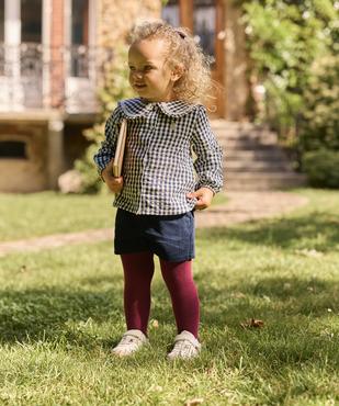 Ensemble 2 pièces short en velours + collant épais bébé fille - LuluCastagnette vue1 - LULUCASTAGNETTE - GEMO