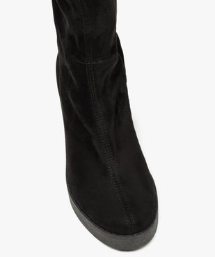Bottes femme cuissardes à talon et semelle plateforme  vue5 - GEMO(URBAIN) - GEMO