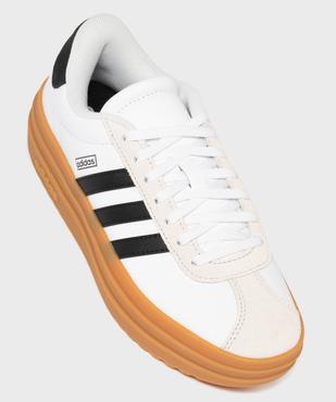 Baskets en cuir VL Court bold avec semelle plateforme femme - Adidas vue5 - ADIDAS - GEMO