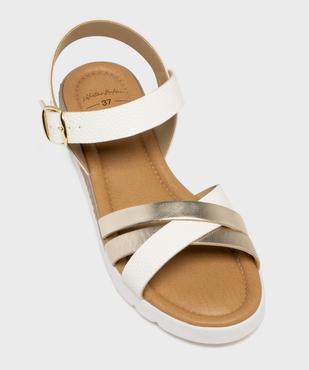 Sandales plates à brides croisées femme - Valentina Baldano vue5 - VALENTINA BALDA - GEMO
