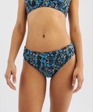 Bas de maillot de bain à taille haute imprimé femme vue4 - GEMO (PLAGE) - GEMO
