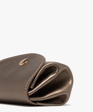 Porte monnaie sans coutures fermeture pression femme vue2 - GEMO (ACCESS) - GEMO