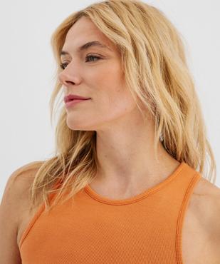 Débardeur lingerie en maille côtelée femme vue2 - GEMO(HOMWR FEM) - GEMO