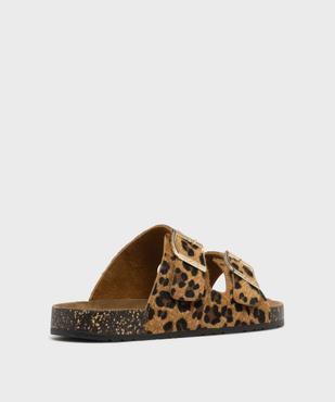 Sandales double bride avec semelle anatomique femme - Isotoner vue4 - ISOTONER - GEMO