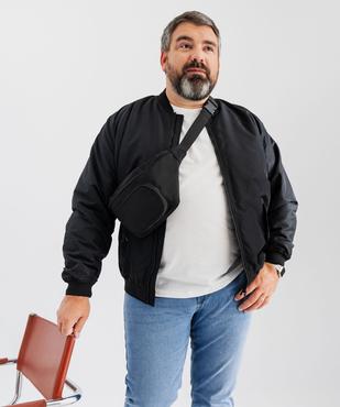 Blouson zippé style bombers homme vue9 - GEMO 4G HOMME - GEMO