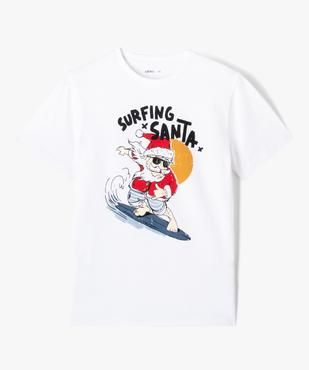 Tee-shirt garçon à manches courtes spécial Noël vue1 - GEMO (JUNIOR) - GEMO