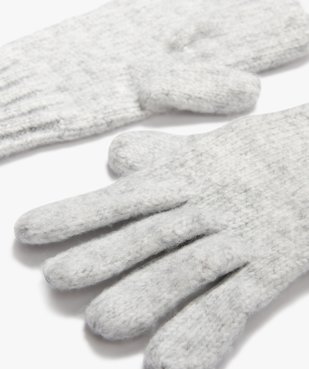 Gants en maille chinée douillette fille vue2 - GEMO (JUNIOR) - GEMO