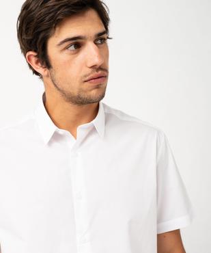 Chemise homme à manches courtes coupe Regular - Repassage facile vue2 - GEMO (HOMME) - GEMO