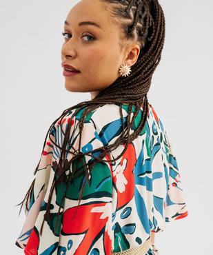 Robe fluide imprimée femme grande taille vue2 - GEMO (G TAILLE) - GEMO