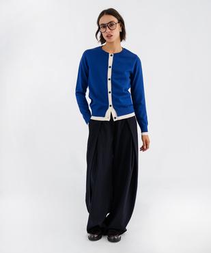 Pantalon wide leg de costume femme vue4 - GEMO(FEMME PAP) - GEMO