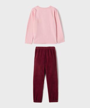 Pyjama en maille polaire avec motif chat fille vue3 - GEMO 4G FILLE - GEMO