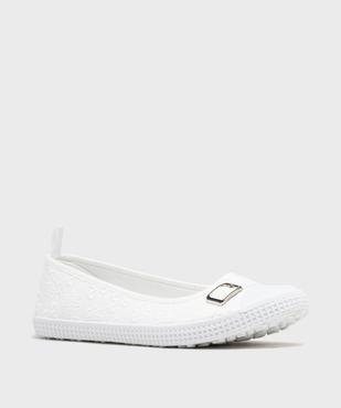 Ballerines en toile avec bout renforcé femme - Follow Me vue2 - 5 MILES - GEMO