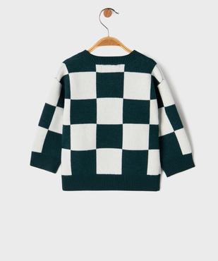 Pull col rond Noël bébé garçon vue3 - GEMO(BEBE DEBT) - GEMO