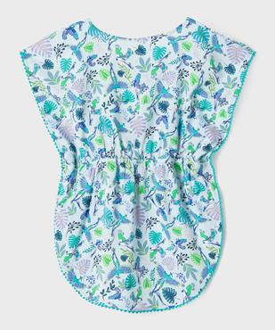 Robe de plage à motifs exotiques fille vue4 - GEMO 4G FILLE - GEMO