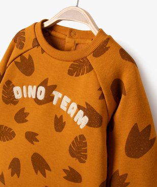 Sweat imprimé en molleton douillet à manches raglan bébé garçon vue2 - GEMO(BEBE DEBT) - GEMO