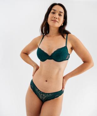 Culotte en dentelle et tulle femme (lot de 2) vue3 - GEMO(HOMWR FEM) - GEMO